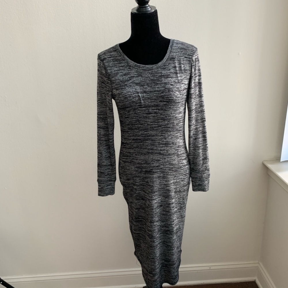 Banana Republic Gray Long Sleeve Sweater Dress
